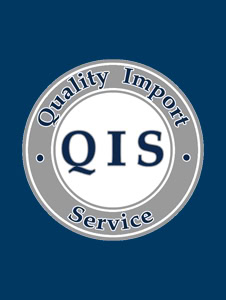 QIS logo in blue background